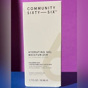COMMUNITY SIXTY—-SIX Hydrating Gel Moisturizer - White  (brand new)
